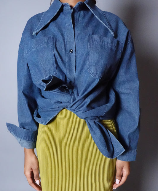 Top Denim Button Up FW25