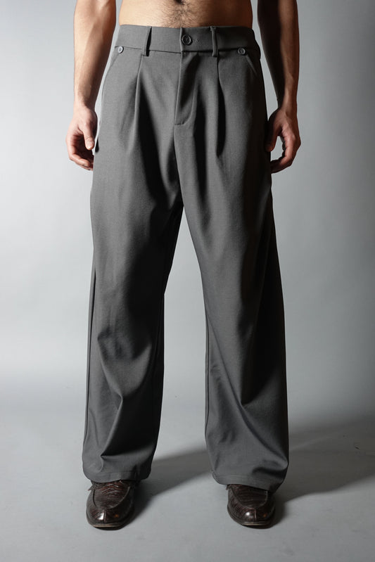 Pant Gray Wide-Leg FW25