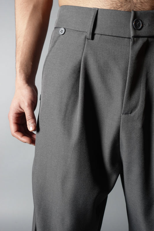 Pant Gray Wide-Leg FW25